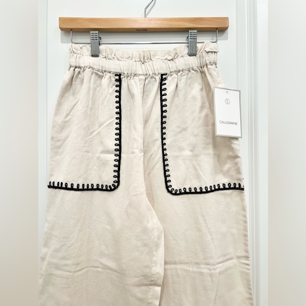 ANTHROPOLOGIE x CALLIGRAPHIE Cotton Pants - Picture 2 of 7